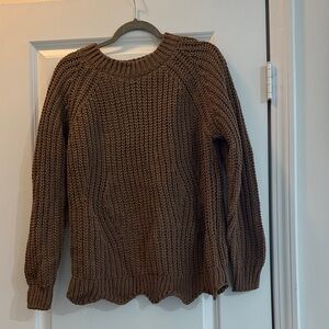 Zenana Outfitters Chocolate Knit Sweater